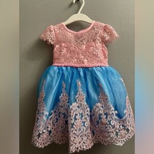 Embroidery Lace Floral Baby Dress